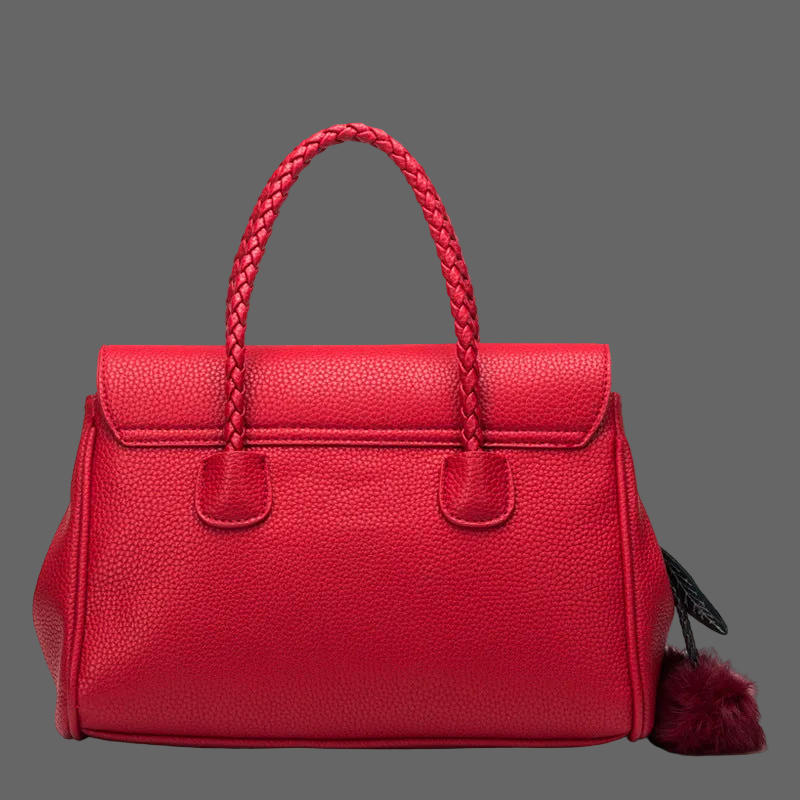 My Phase Leather Lychee pattern handbag My Phase Fashion