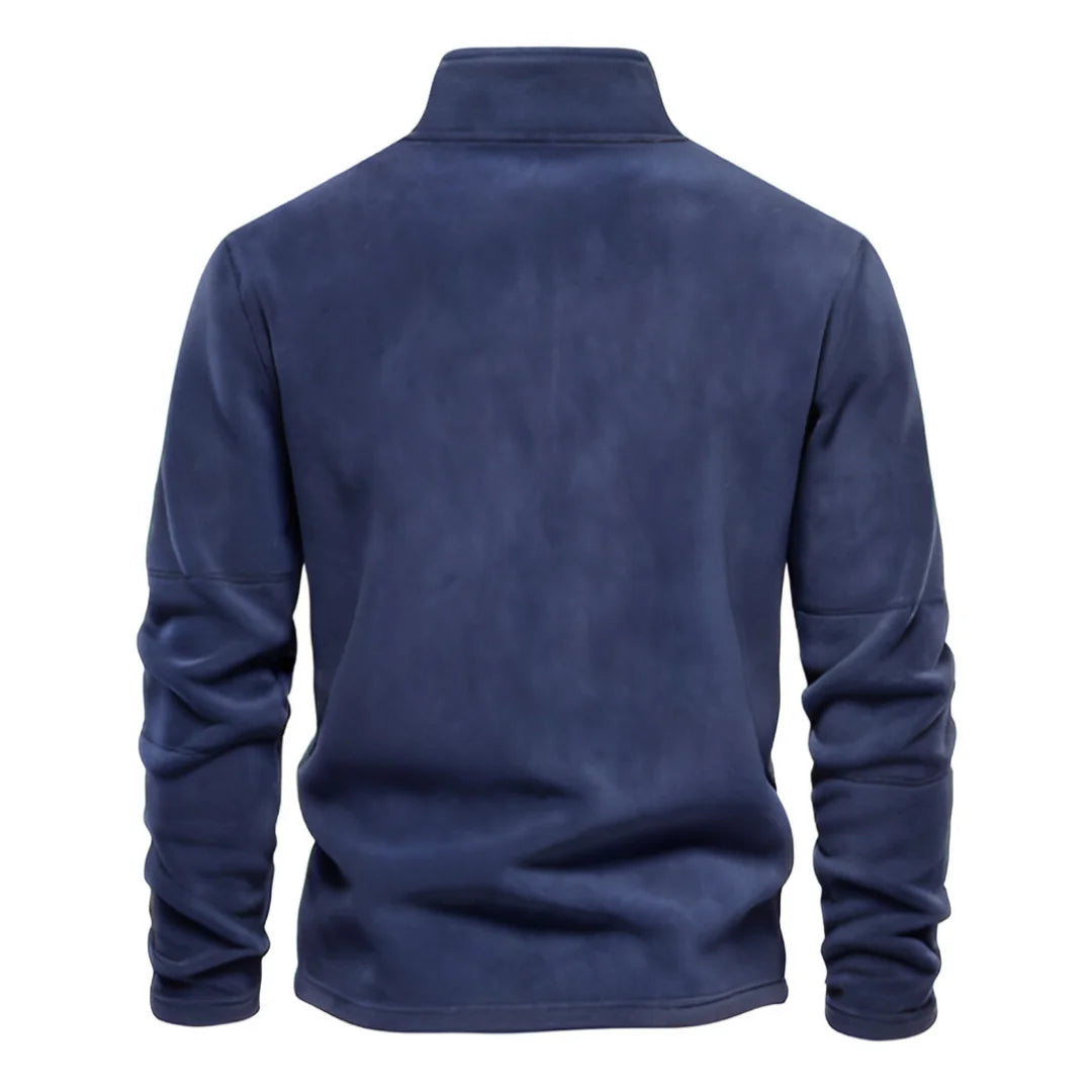 AIOPESON Brand Quality Thicken Warm Fleece Jacket for Men Zipper Neck Pullover Men's Sweatshirt Soft Shell Mens Jacket My Phase Fashion