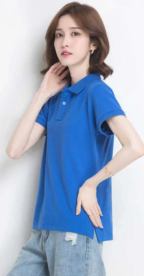 The Relaxed Cotton Polo — Women's