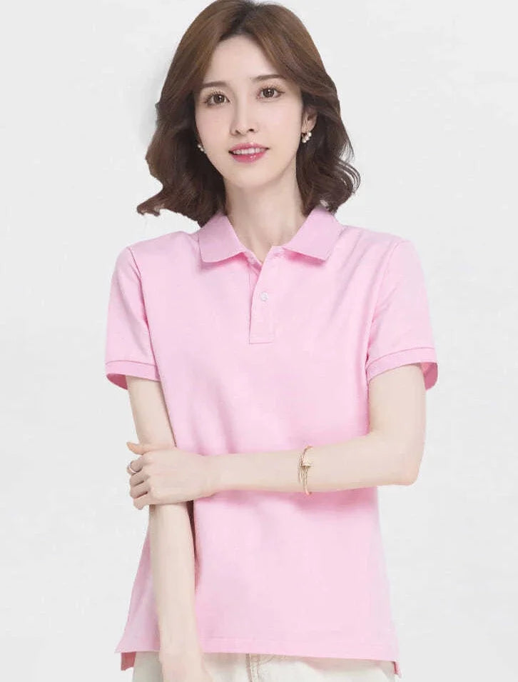The Relaxed Cotton Polo — Women's