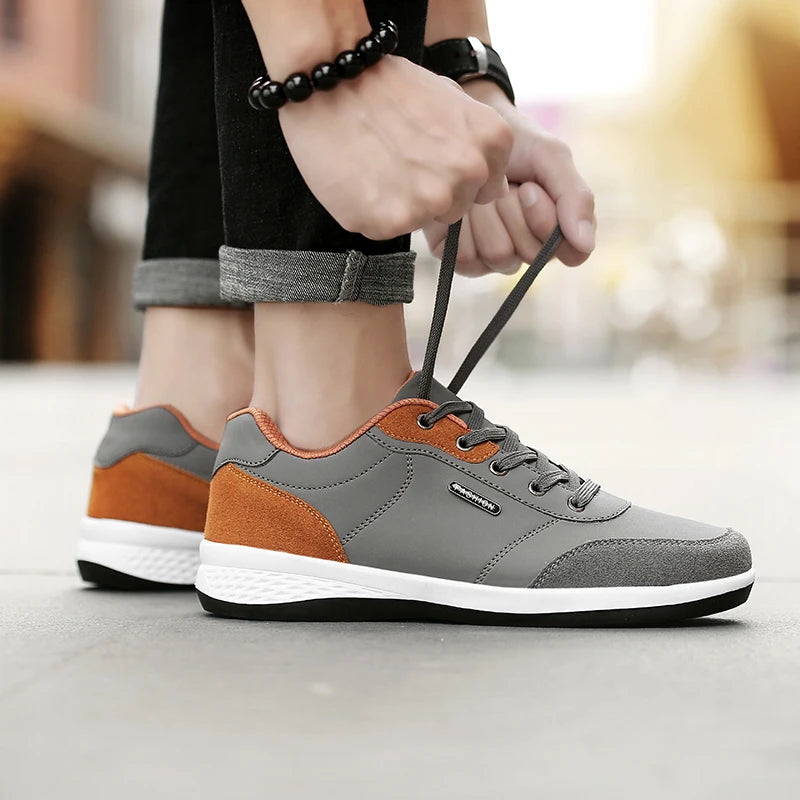 YRZL Men's Waterproof Walking Sneakers