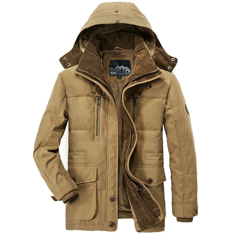 Men's Winter Jacket Parka Plus Velvet Coat My Phase Fashion