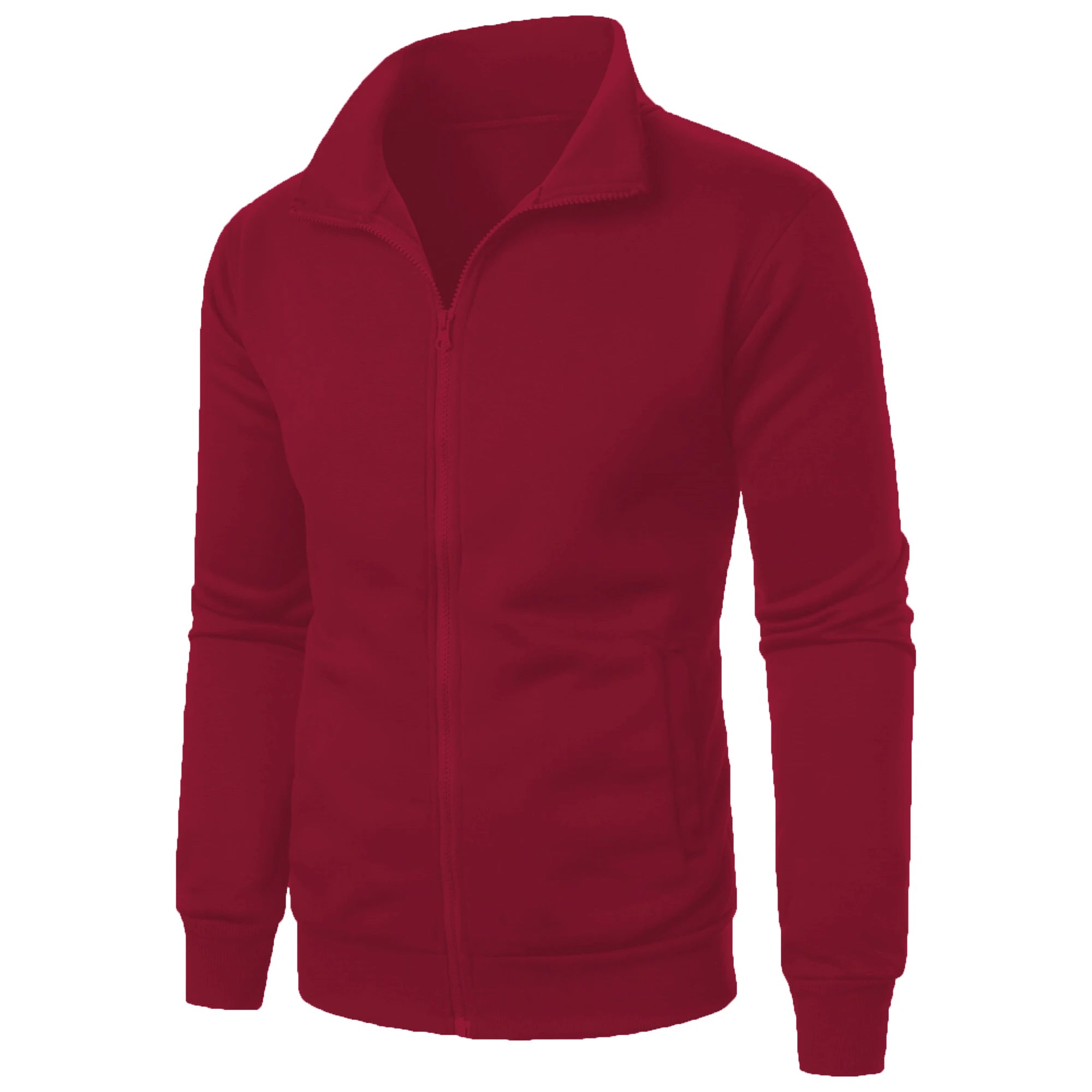 Men's Casual Sports Zipper Stand Collar Jacket