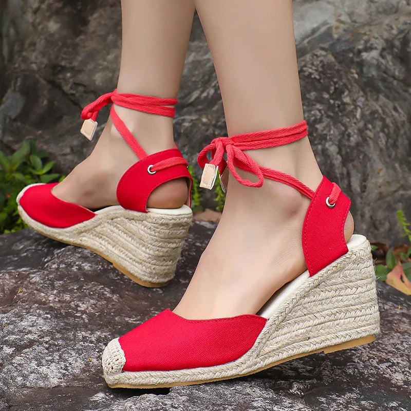Women's Platform Wedge Espadrille Sandals