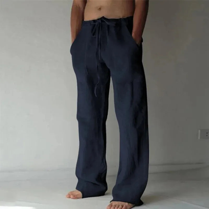 Men's Cotton Linen Long Pants