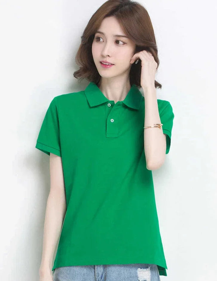 The Relaxed Cotton Polo — Women's