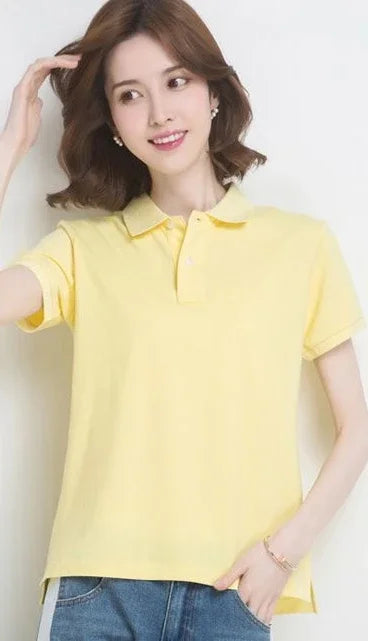 The Relaxed Cotton Polo — Women's