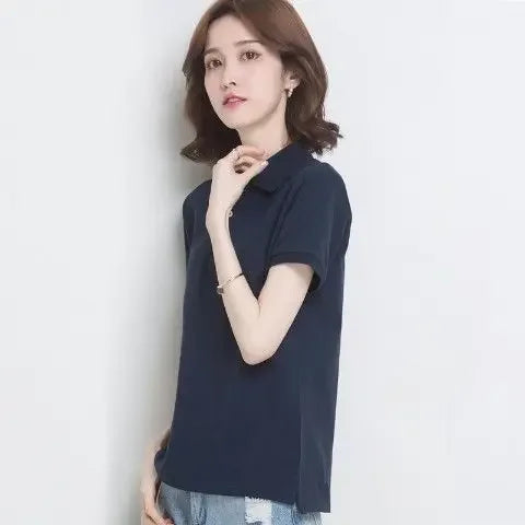 The Relaxed Cotton Polo — Women's