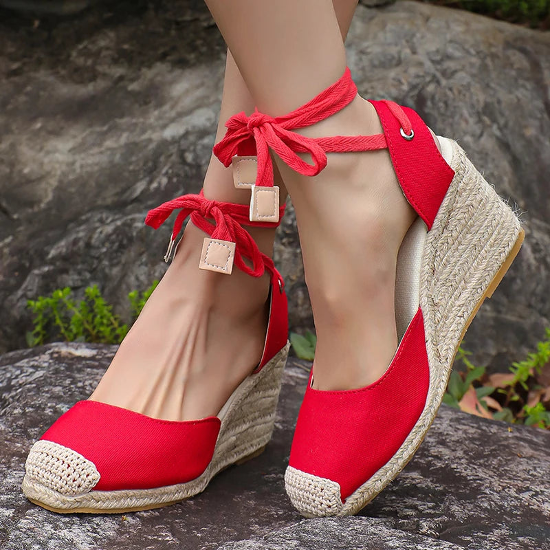 Women's Platform Wedge Espadrille Sandals