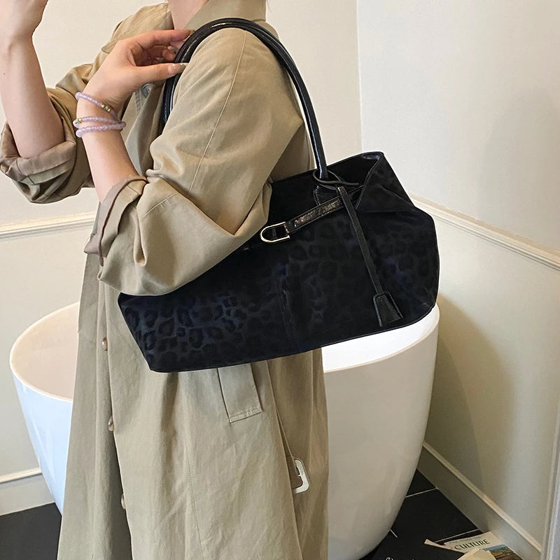 Leopard Leather PU Shoulder Bag