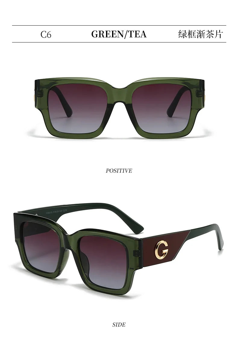 Luxury Brand G Fashion Sunglasses For Women And Men European and American Stylish Square Designer Glasses Unisex Eyewear UV400