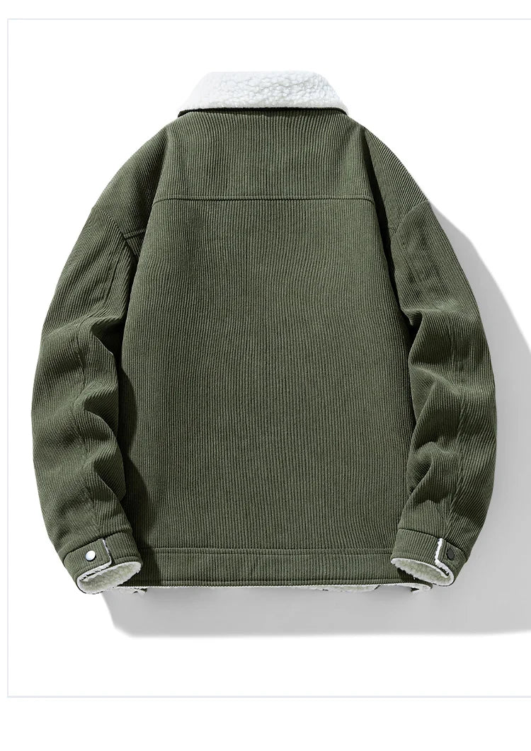 Men's Warm Trucker Corduroy Jackets