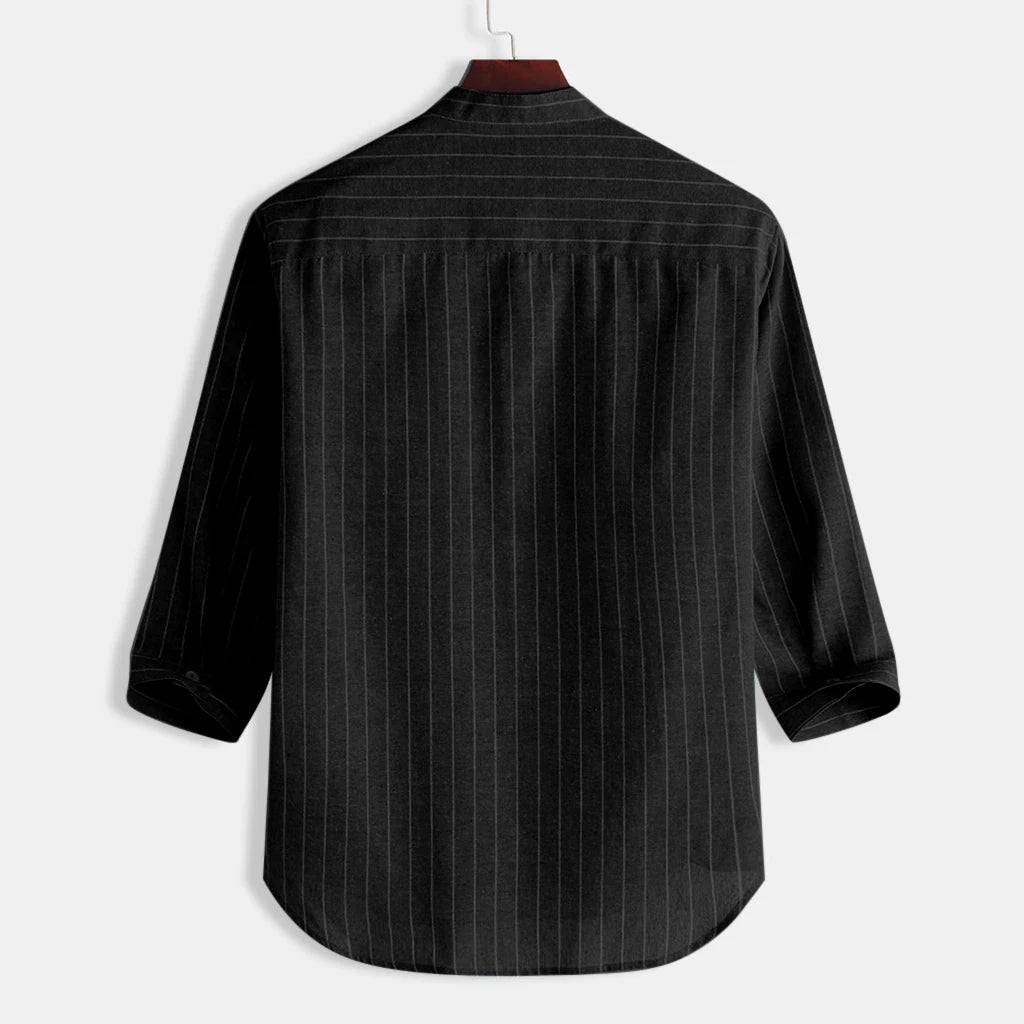 Linen Shirt Men Brief Breathable Comfy Solid Color Long Sleeve Loose Harajuku Casual Blouse Hawaiian Shirt Camisa Masculina 2022