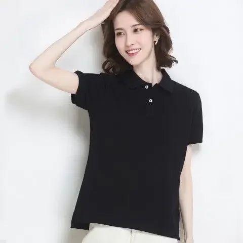 The Relaxed Cotton Polo — Women's
