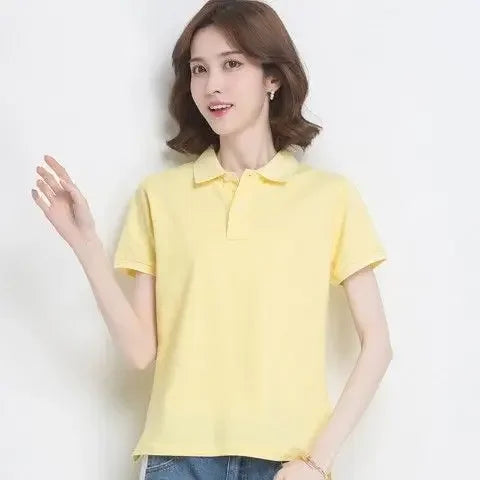 The Relaxed Cotton Polo — Women's