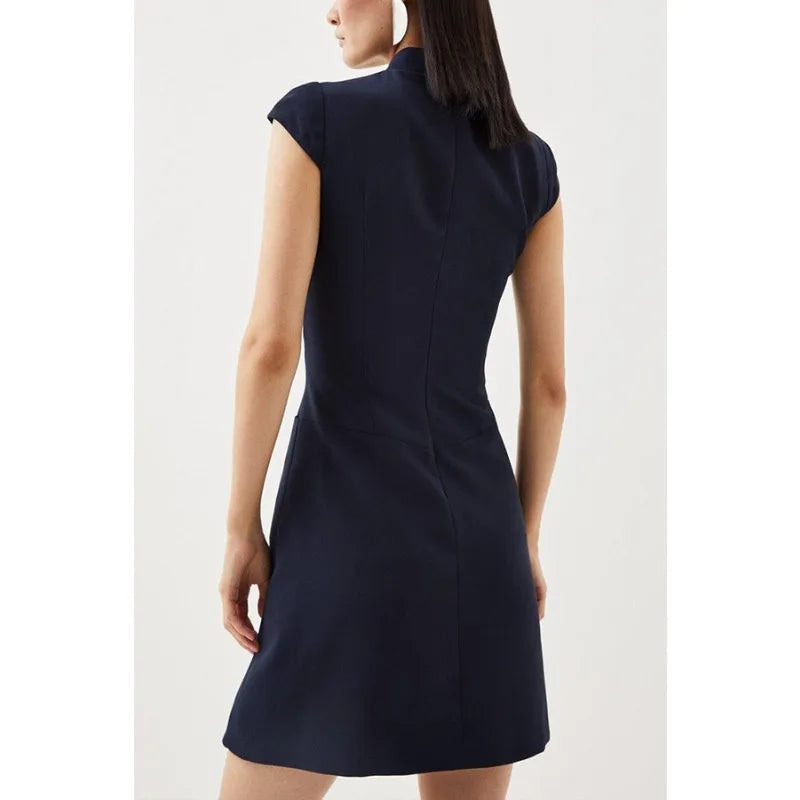 Women's Sleeveless A-Line Business Dress