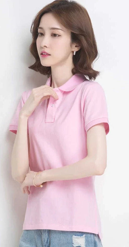 The Relaxed Cotton Polo — Women's