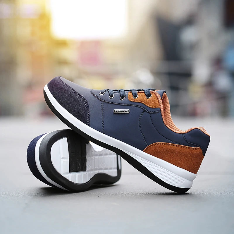 YRZL Men's Waterproof Walking Sneakers