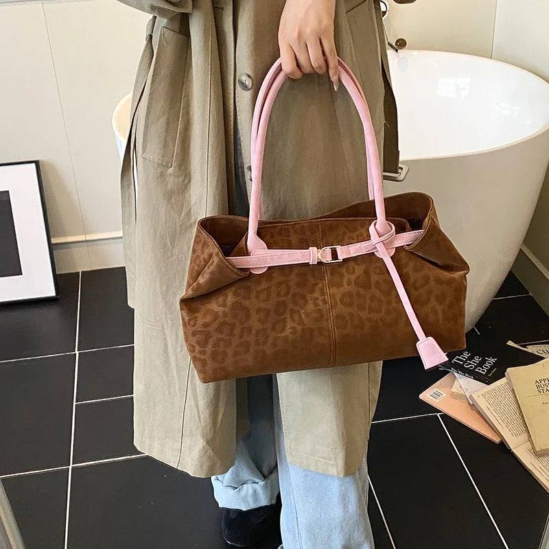 Leopard Leather PU Shoulder Bag
