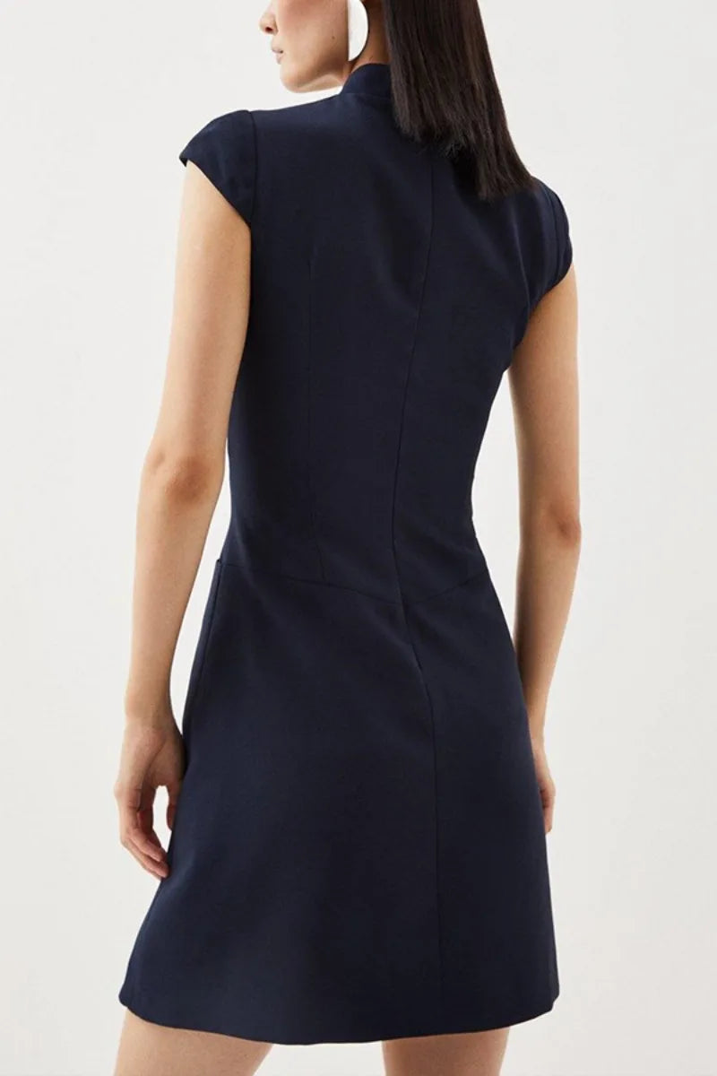 Women's Sleeveless A-Line Business Dress