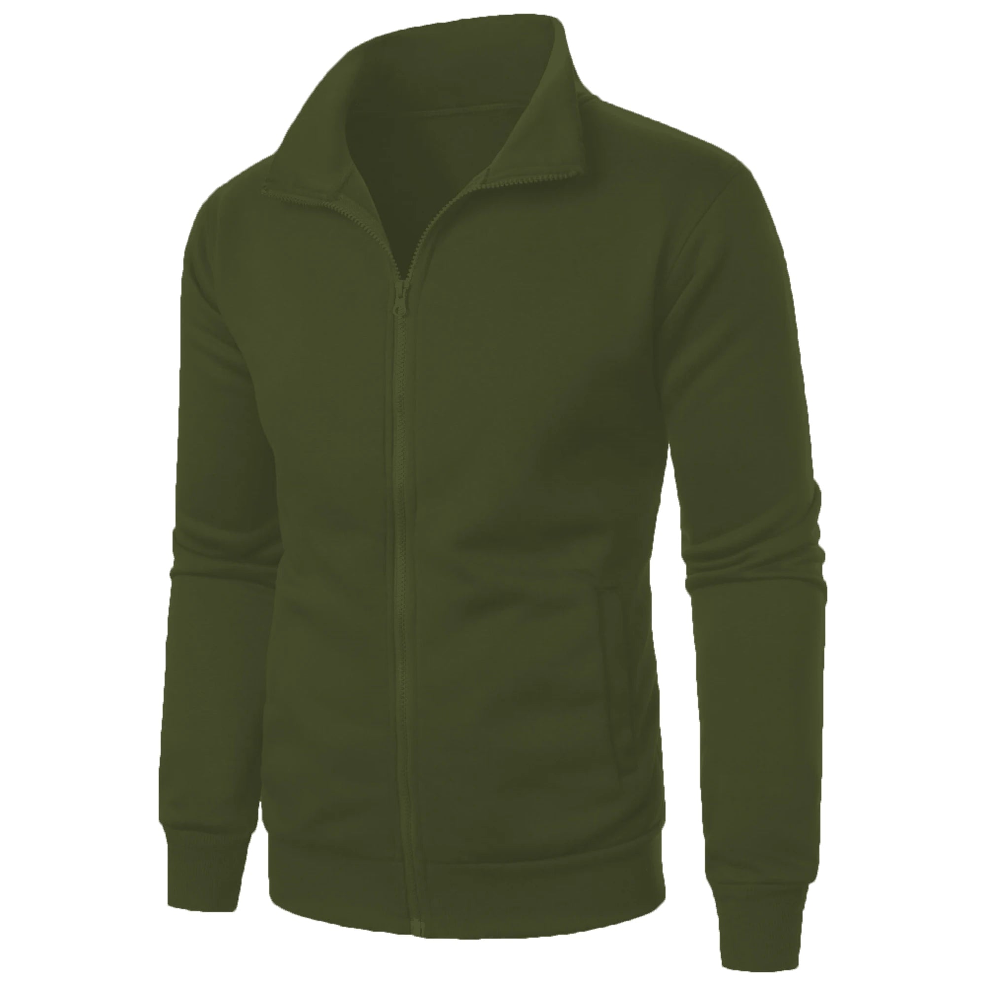 Men's Casual Sports Zipper Stand Collar Jacket