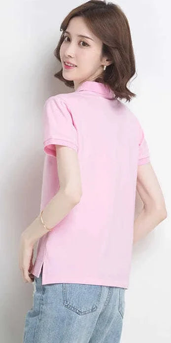 The Relaxed Cotton Polo — Women's