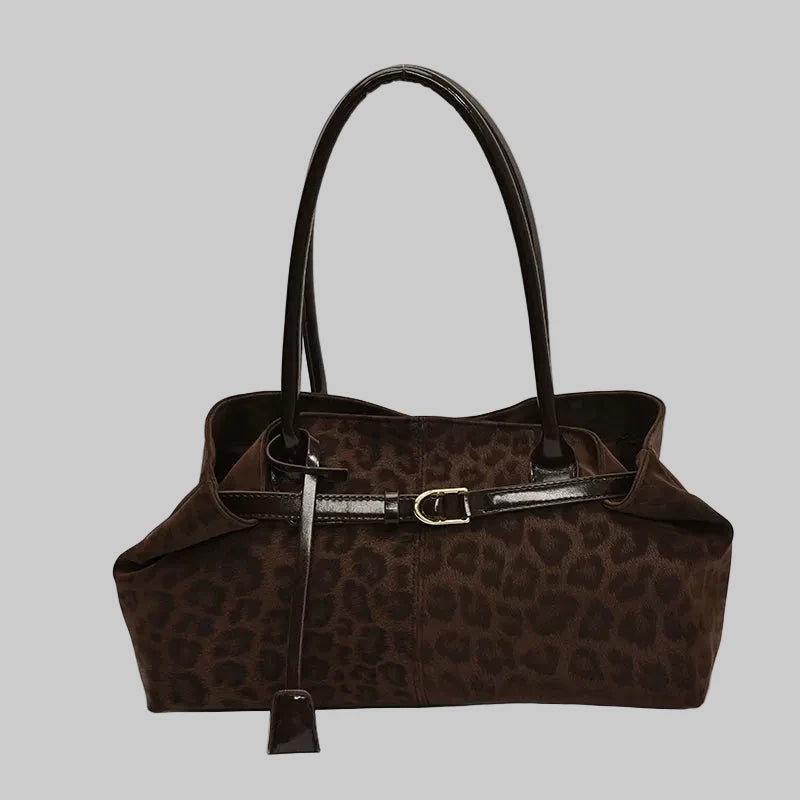 Leopard Leather PU Shoulder Bag