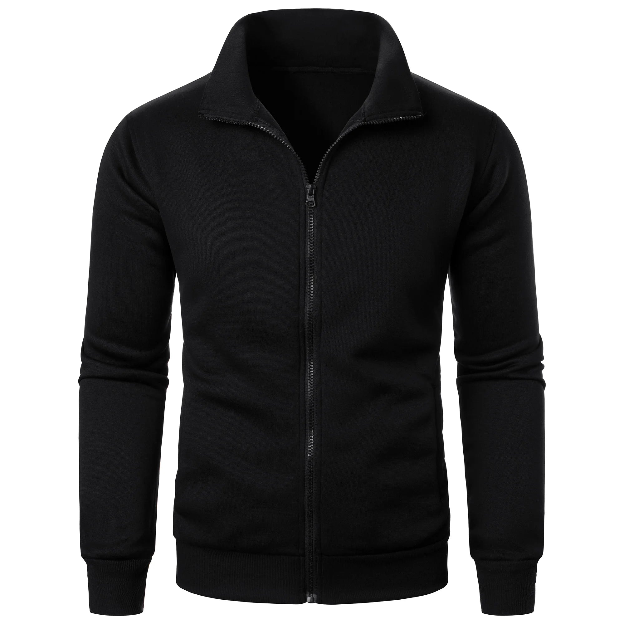 Men's Casual Sports Zipper Stand Collar Jacket