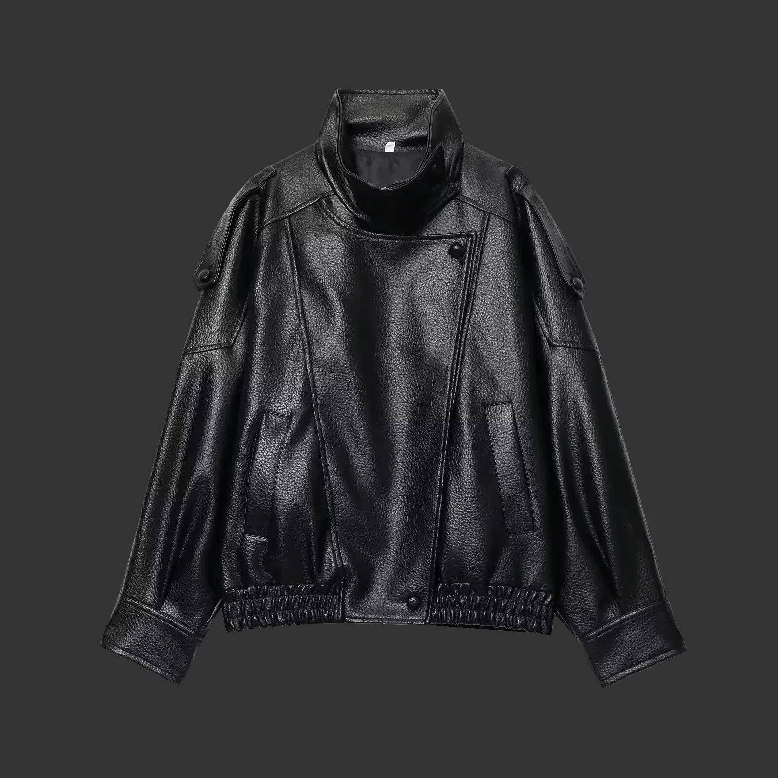 Women's Faux Leather Loose Jacket