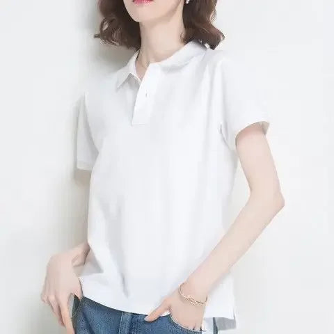 The Relaxed Cotton Polo — Women's