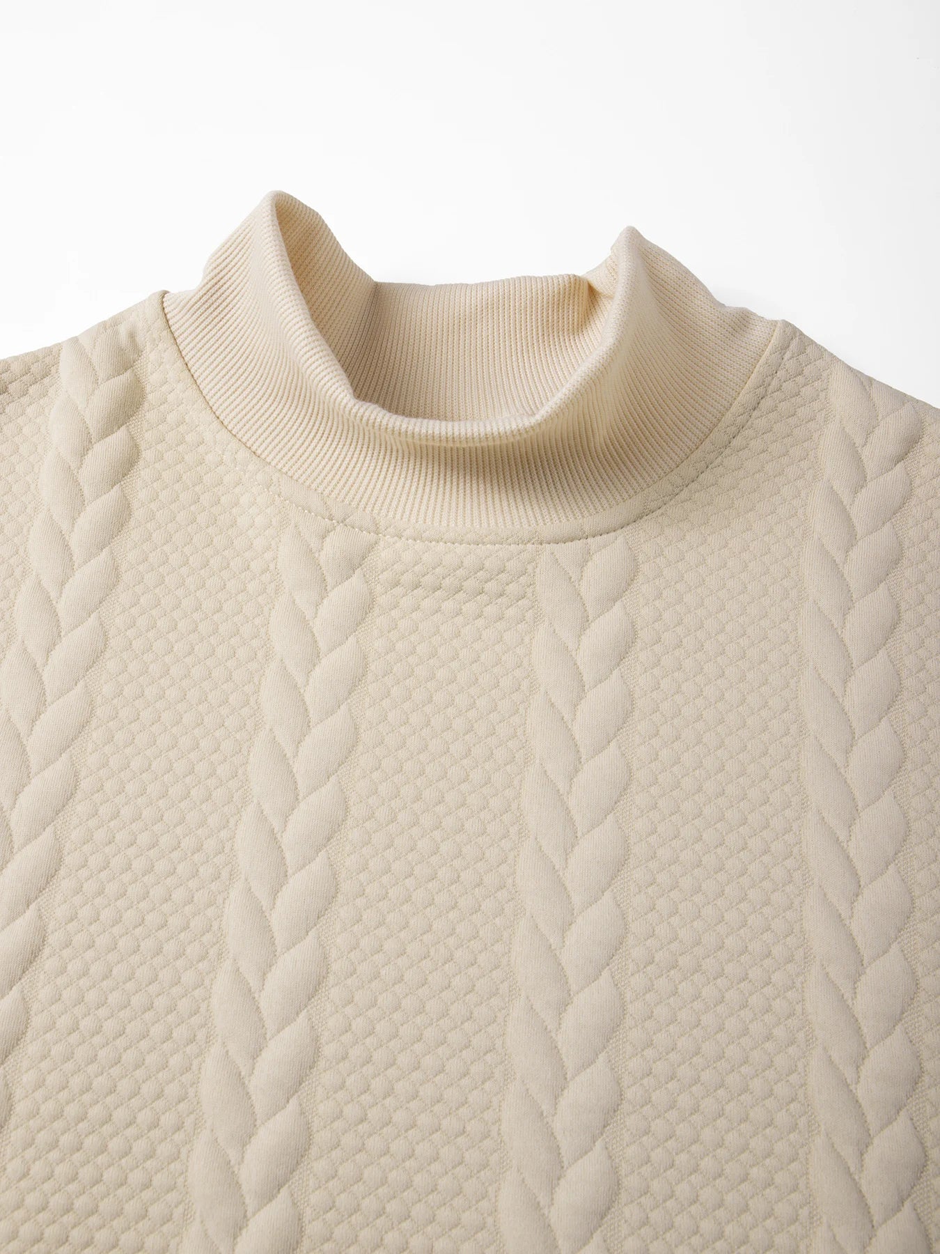 Men's Knitted High Collar Sweater