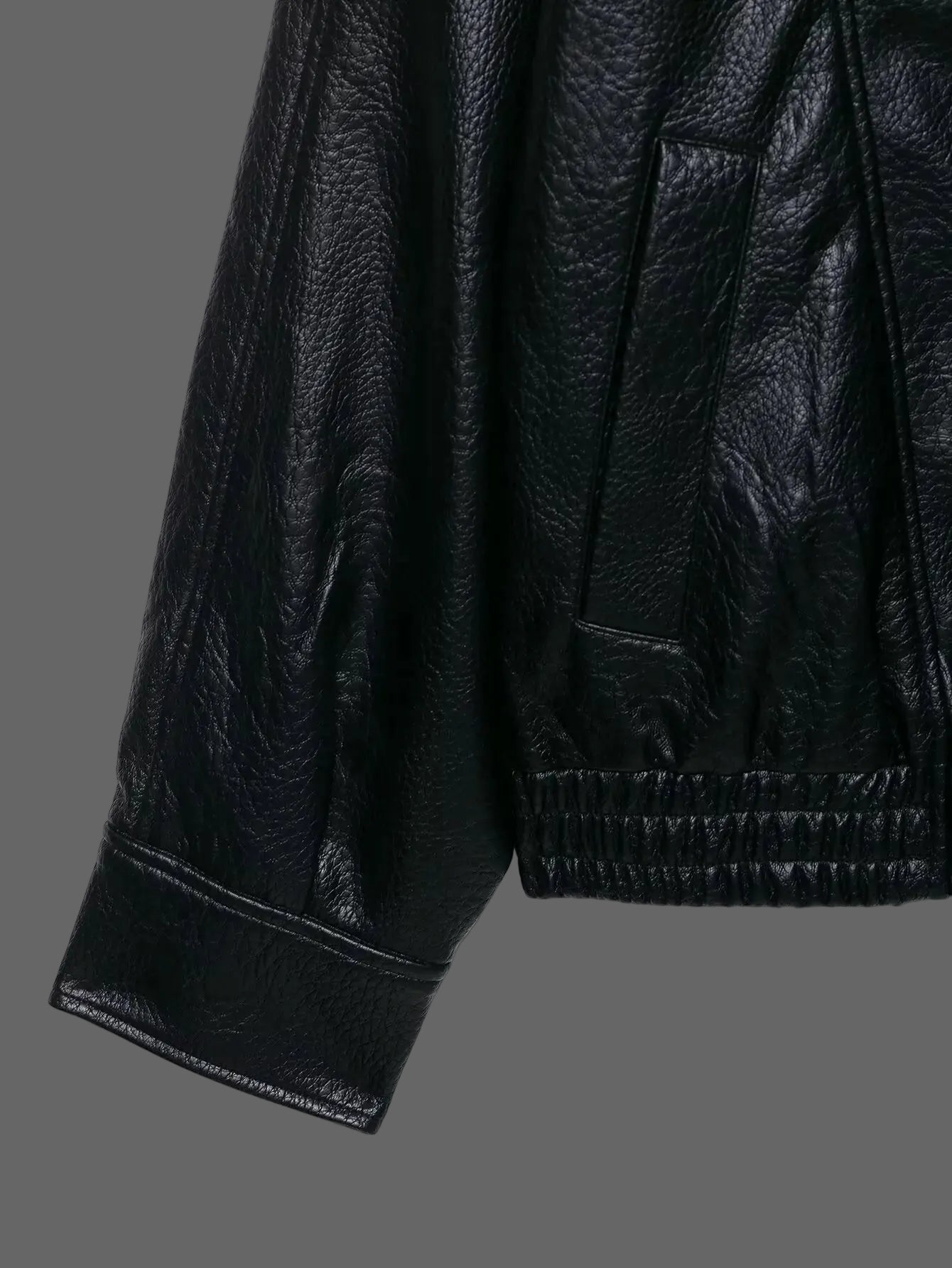 Women's Faux Leather Loose Jacket