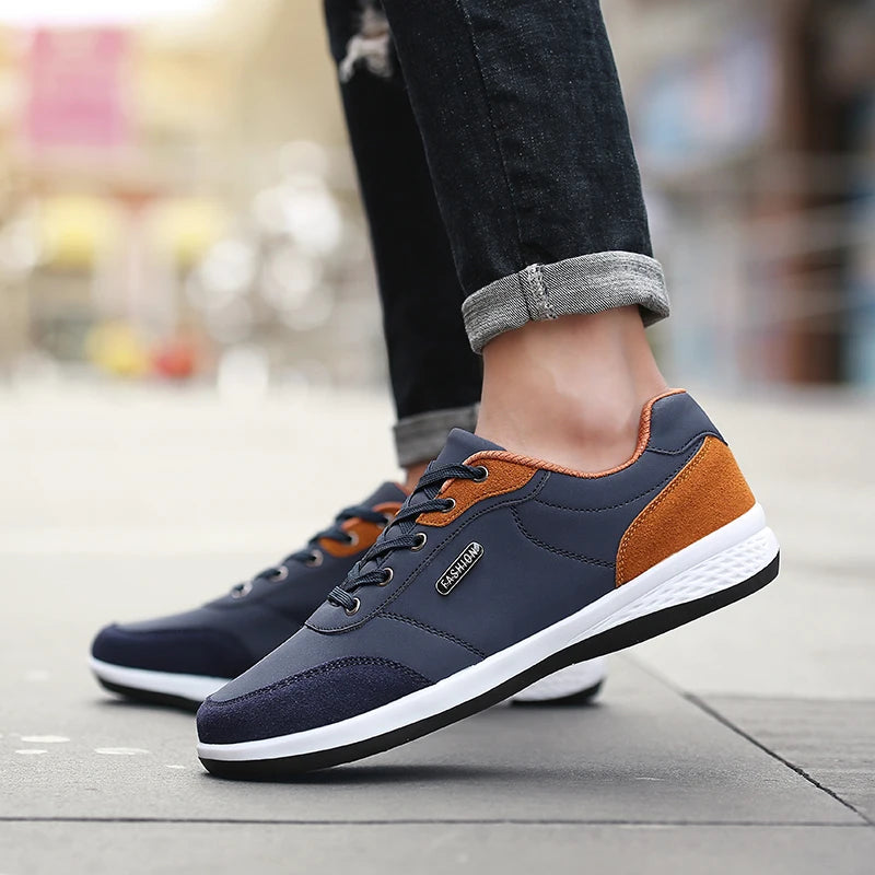 YRZL Men's Waterproof Walking Sneakers