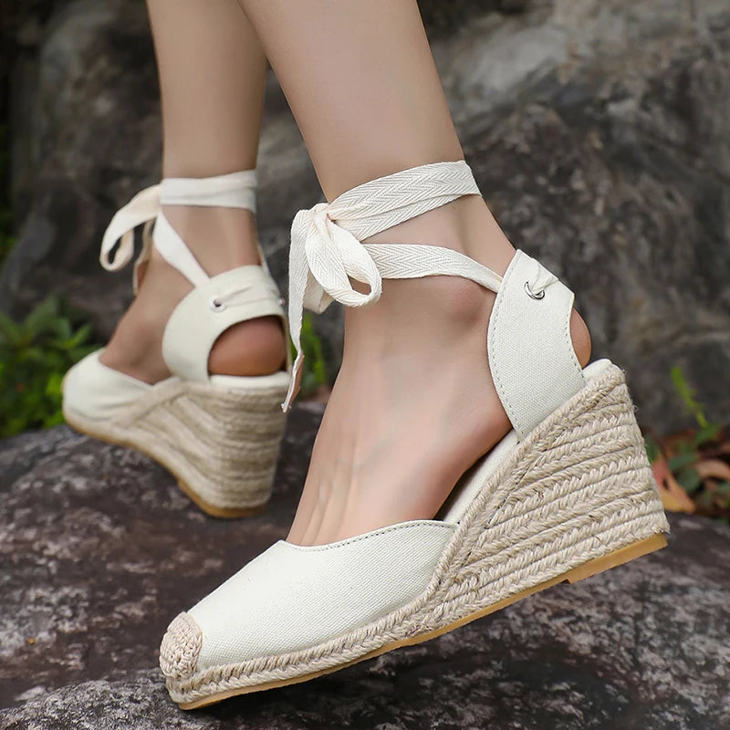 Women's Platform Wedge Espadrille Sandals