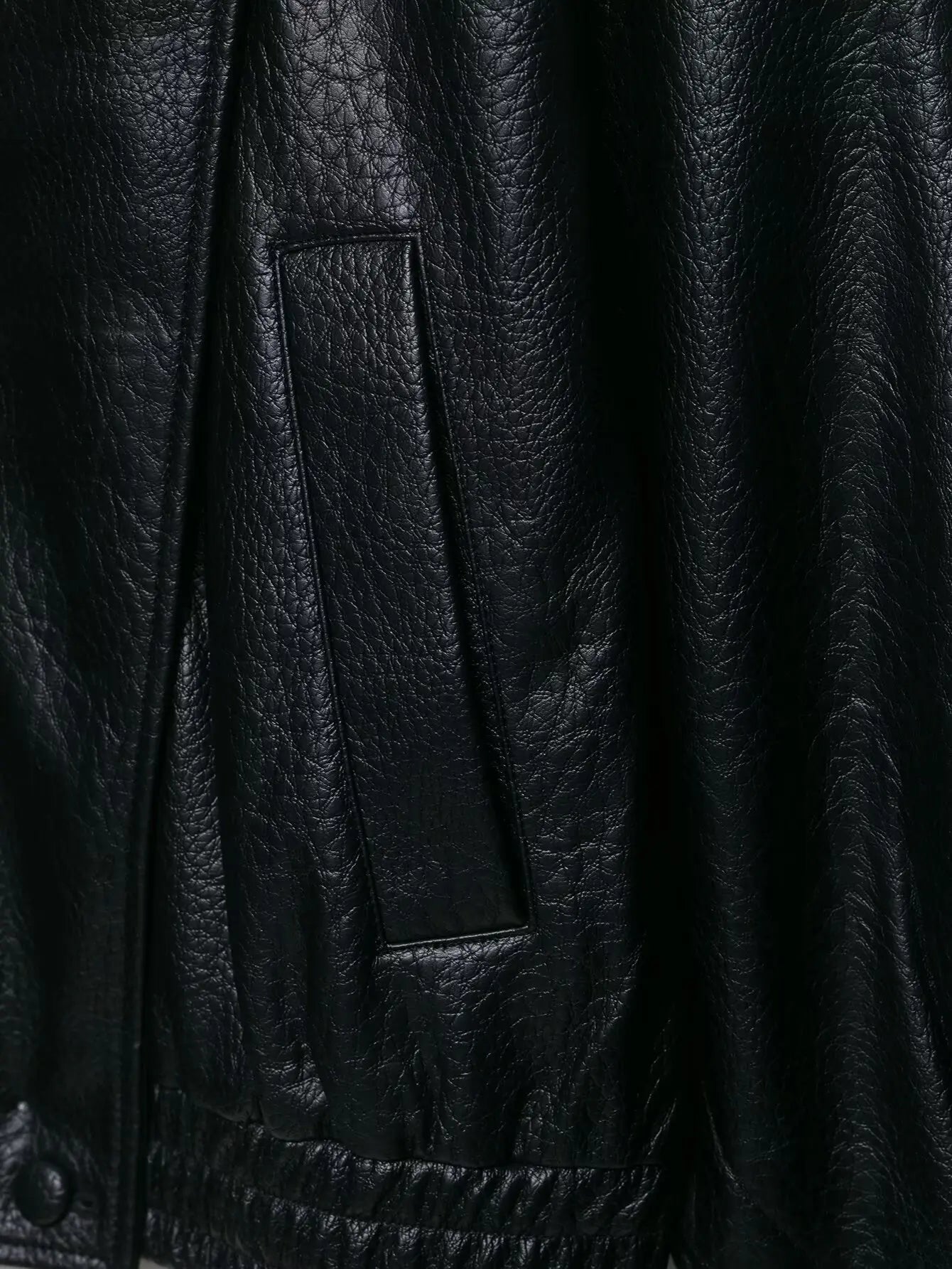 Women's Faux Leather Loose Jacket