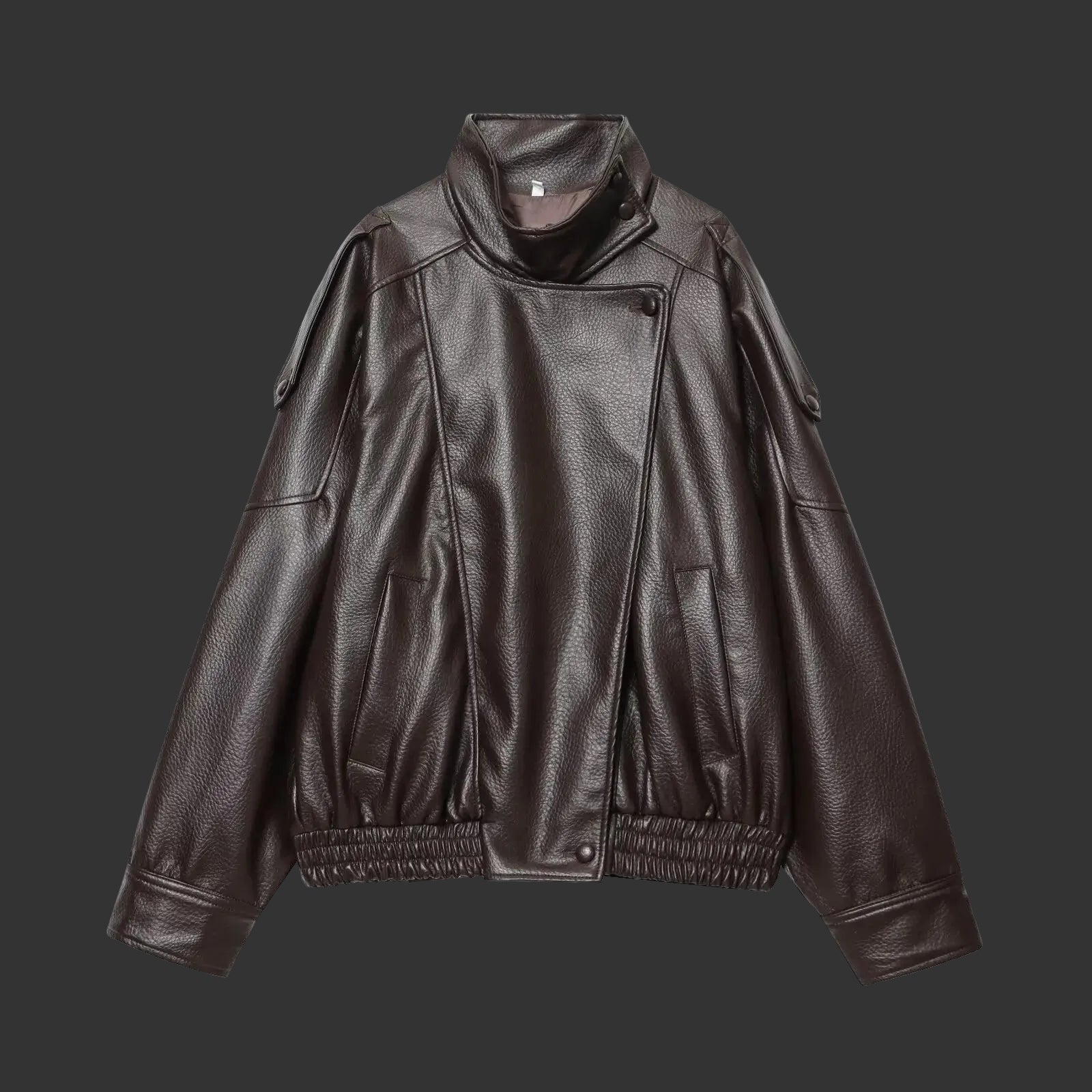 Women's Faux Leather Loose Jacket