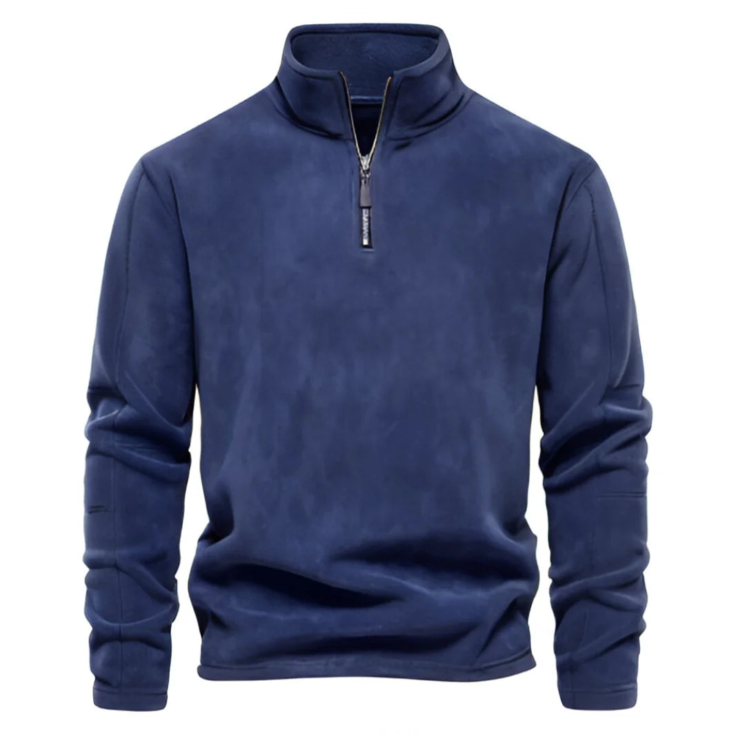 AIOPESON Brand Quality Thicken Warm Fleece Jacket for Men Zipper Neck Pullover Men's Sweatshirt Soft Shell Mens Jacket My Phase Fashion