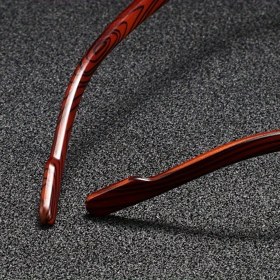 The Woodgrain Square Sunglasses — Men's