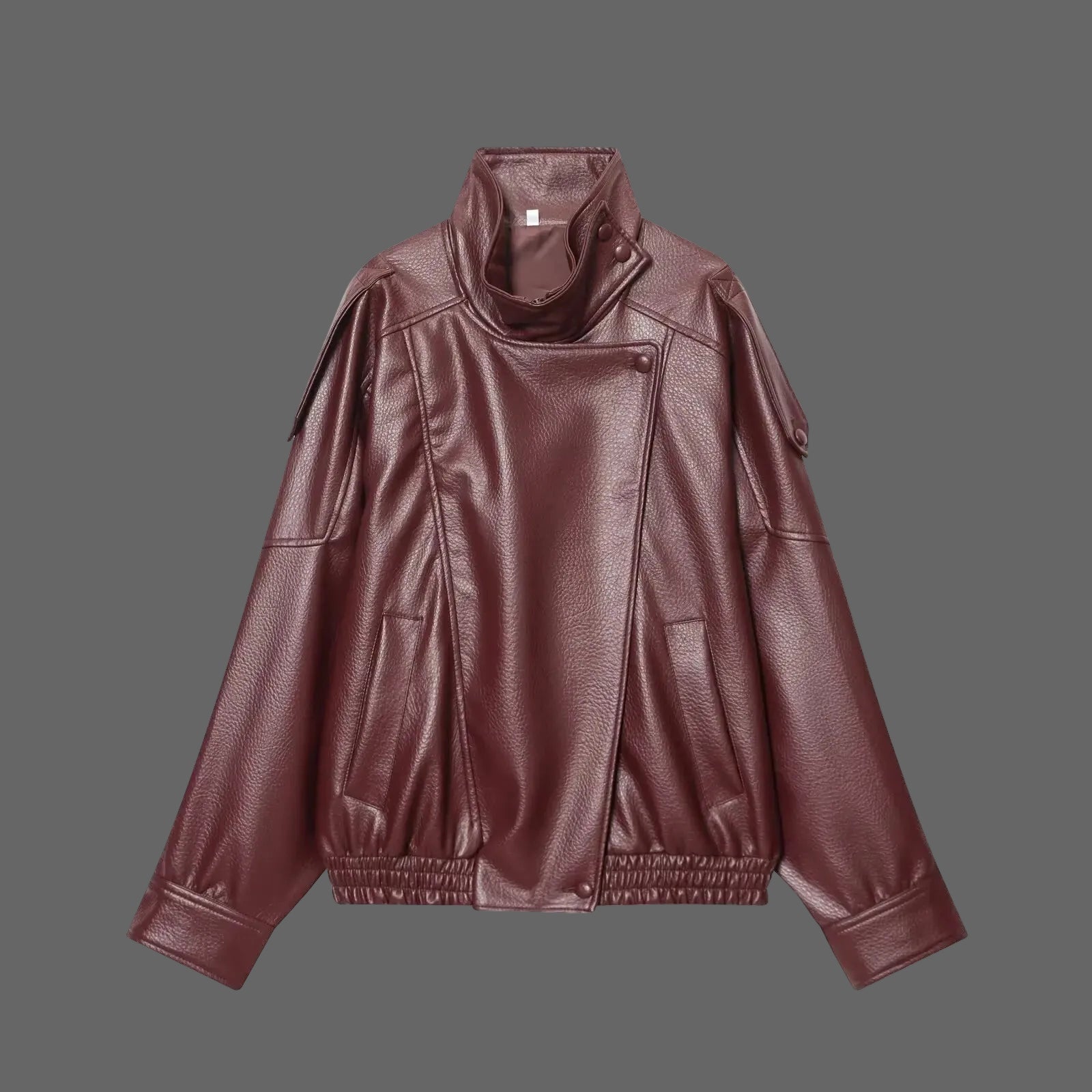 Women's Faux Leather Loose Jacket