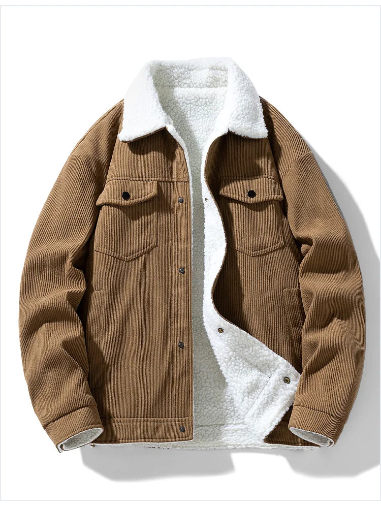 Men's Warm Trucker Corduroy Jackets