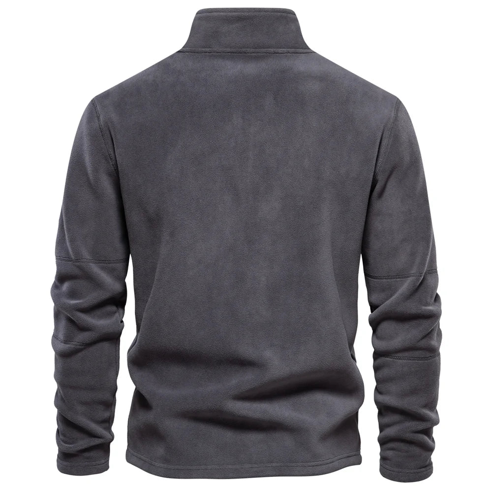 AIOPESON Brand Quality Thicken Warm Fleece Jacket for Men Zipper Neck Pullover Men's Sweatshirt Soft Shell Mens Jacket My Phase Fashion