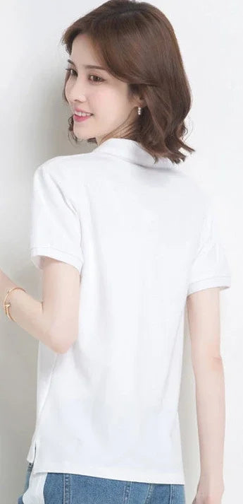 The Relaxed Cotton Polo — Women's