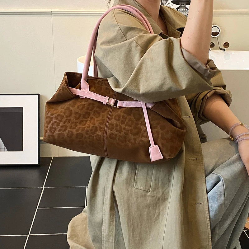 Leopard Leather PU Shoulder Bag