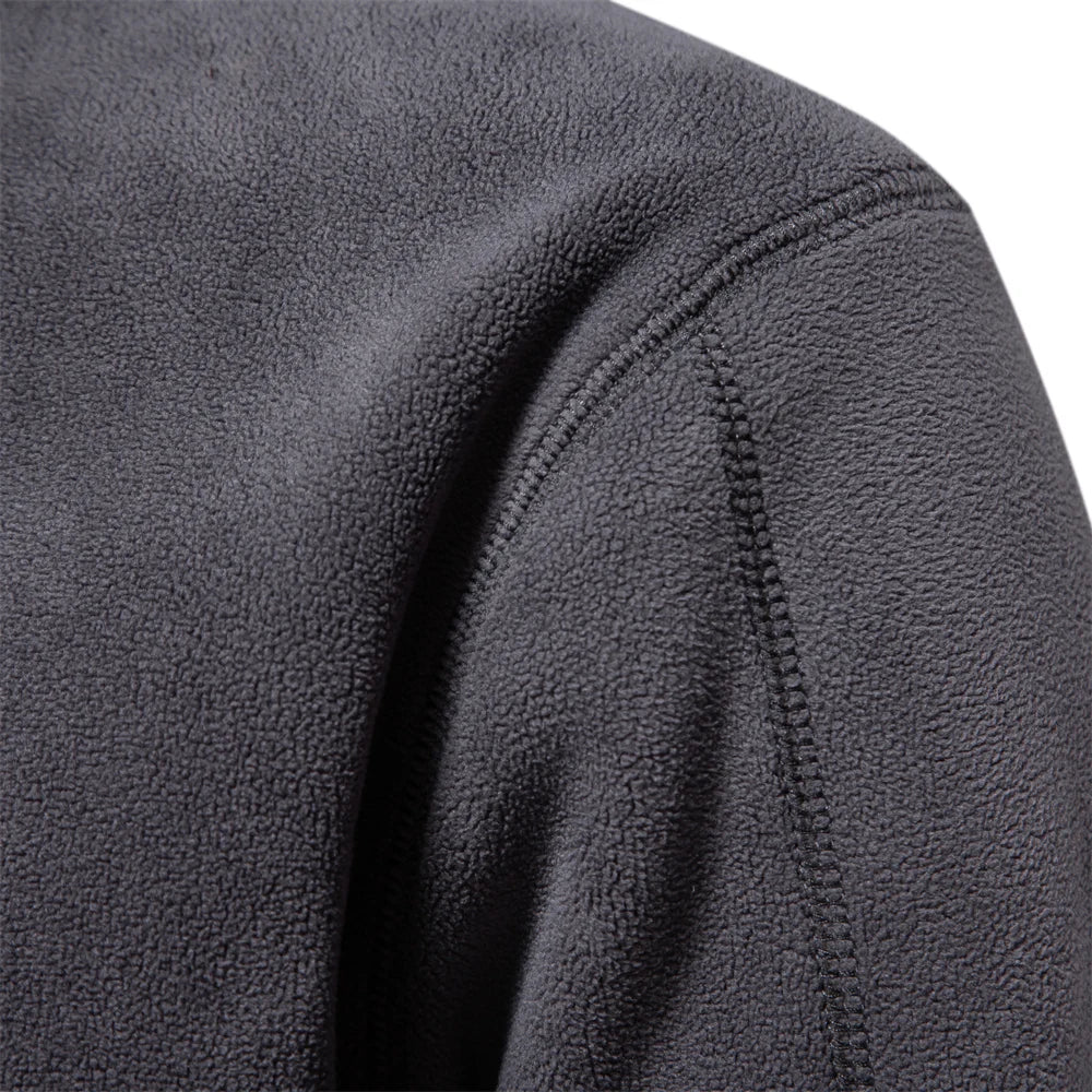 AIOPESON Brand Quality Thicken Warm Fleece Jacket for Men Zipper Neck Pullover Men's Sweatshirt Soft Shell Mens Jacket My Phase Fashion