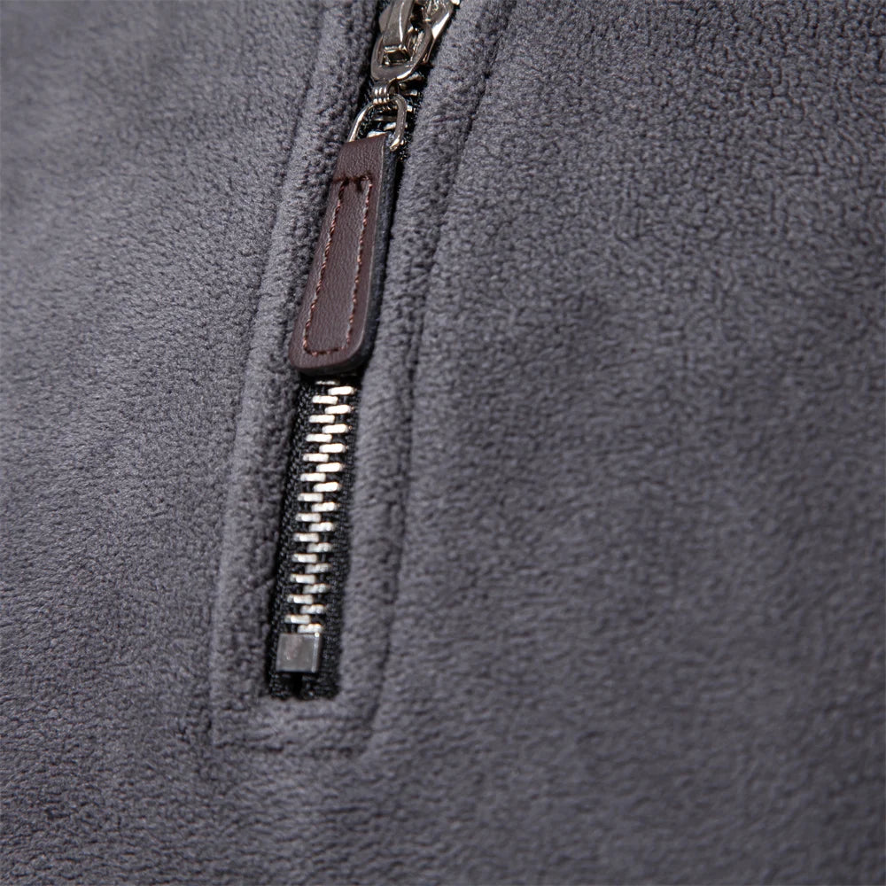 AIOPESON Brand Quality Thicken Warm Fleece Jacket for Men Zipper Neck Pullover Men's Sweatshirt Soft Shell Mens Jacket My Phase Fashion
