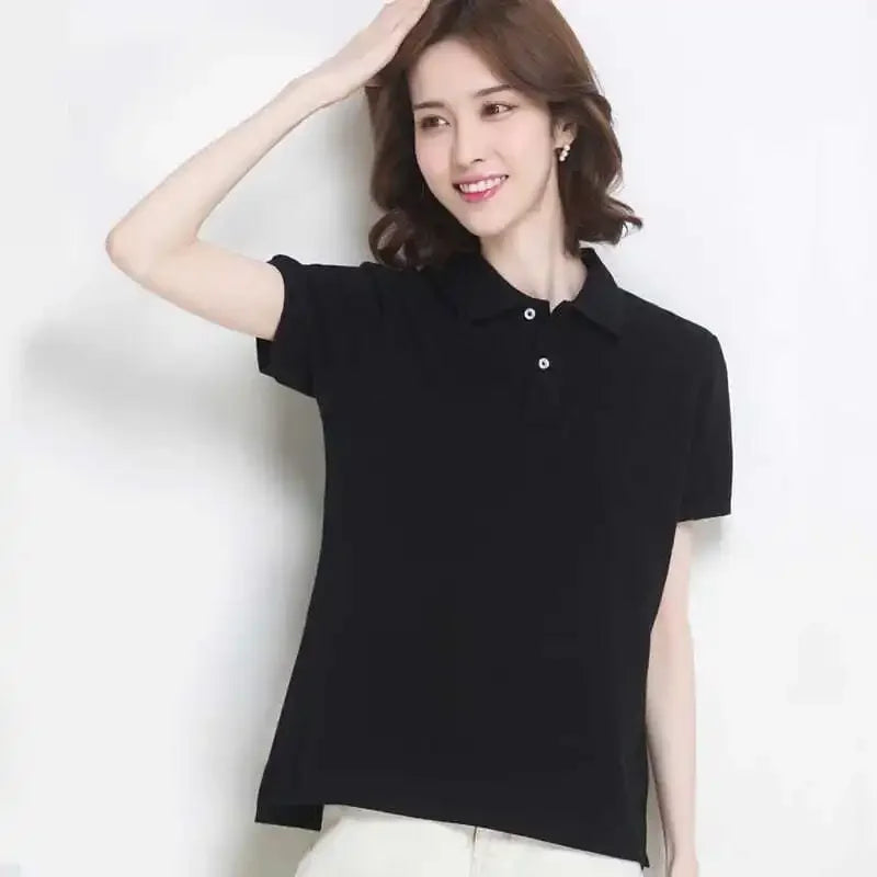 The Relaxed Cotton Polo — Women's
