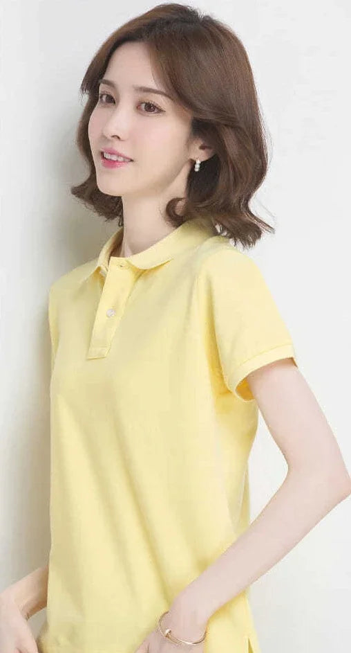 The Relaxed Cotton Polo — Women's