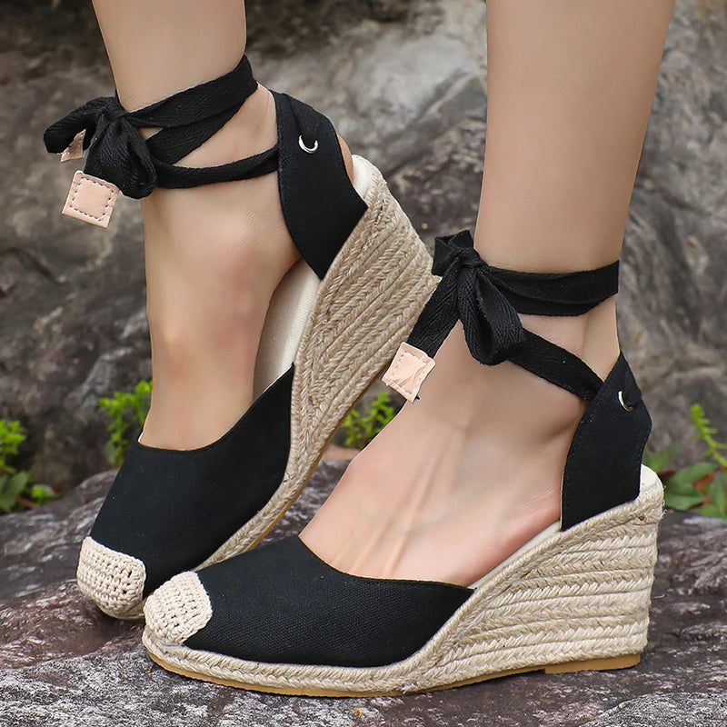 Women's Platform Wedge Espadrille Sandals
