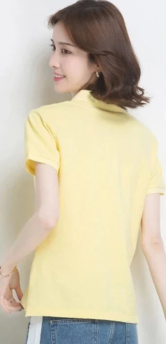 The Relaxed Cotton Polo — Women's