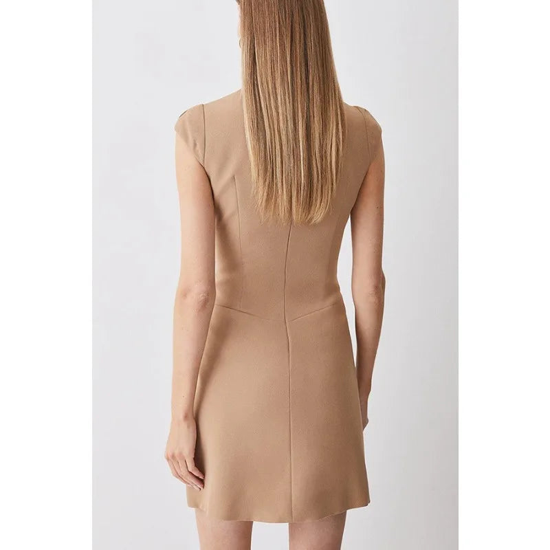 Women's Sleeveless A-Line Business Dress